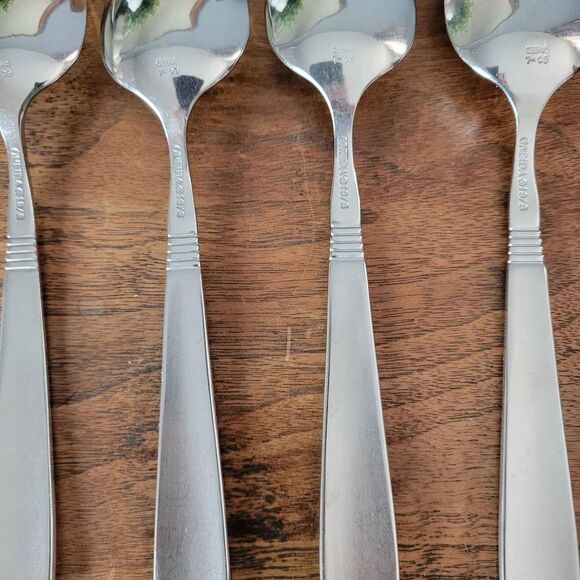 Lot of 8 Oneida 18/8 OHS345 Pattern Tablespoons Frosted Handle - Picture 9 of 10